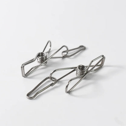 Stainless Steel Clothes Pegs With One Rope - Zidbik