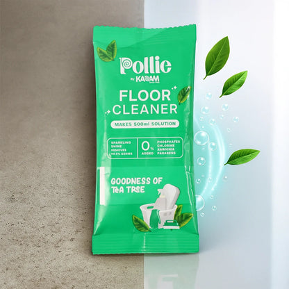 Pollic Kadam Concentrated Floor Cleaner Sachet Tea Tree Fragrance (50 Gm) - Zidbik