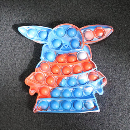 Premium Cartoon Shape Silicone Pop It Fidget Toy (1 Pc) - Zidbik