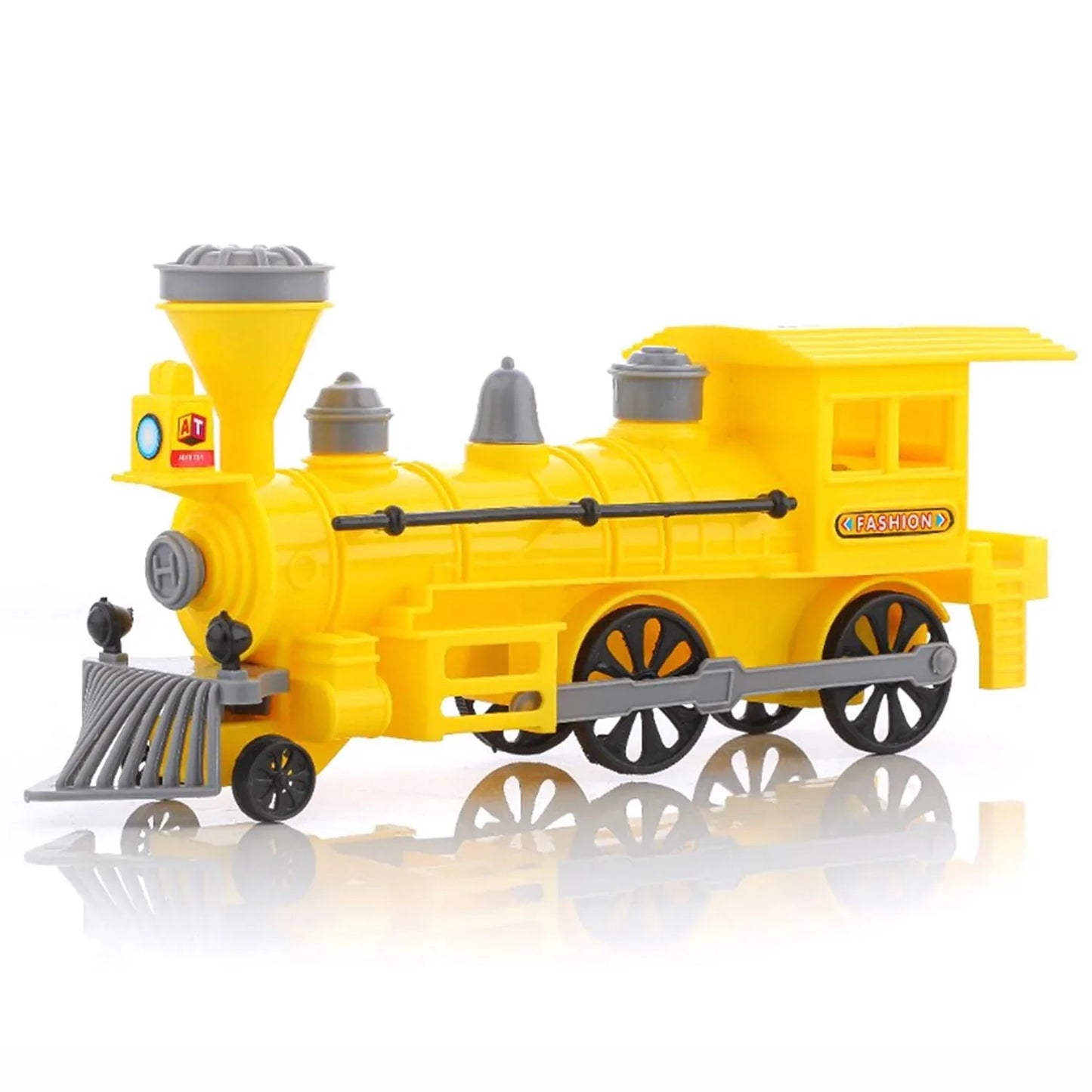 Pull And Go Train With Light Plastic String Pull Back Train (1 Pc Mix Color) - Zidbik