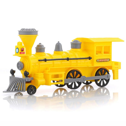 Pull And Go Train With Light Plastic String Pull Back Train (1 Pc Mix Color) - Zidbik