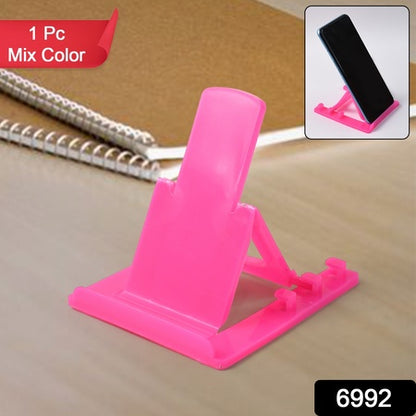 Adjustable Foldable Plastic Mobile Phone Stand Holder (1 Pc) - Zidbik