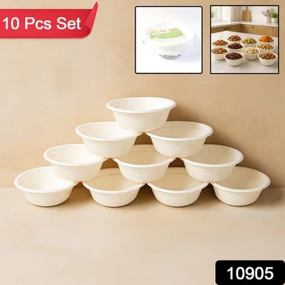 Freshee 240 Ml Compostable Bagasse Bow (10 Pc) - Zidbik