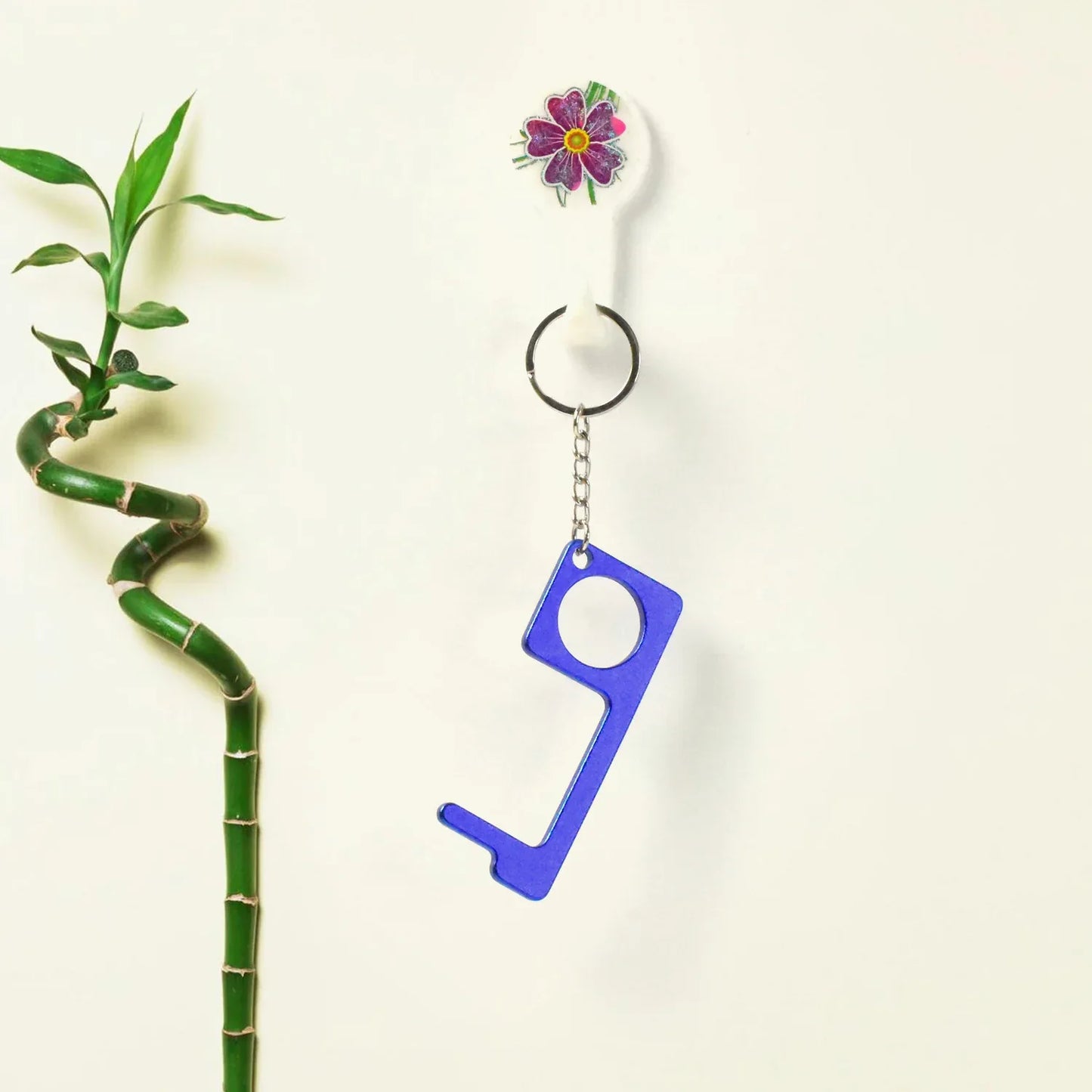Metal Key Shape Keychain Door Opener Tool (1 Pc) - Zidbik