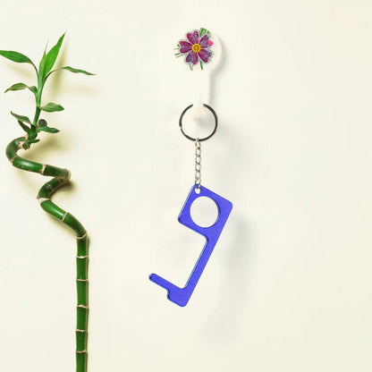 Metal Key Shape Keychain Door Opener Tool (1 Pc) - Zidbik