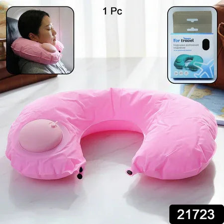 Inflatable Travel Neck Pillow (1 Pc) - Zidbik