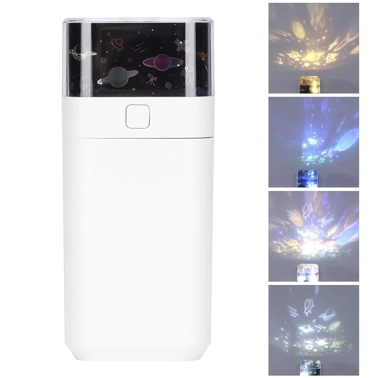 0221 Star Night Light Projector Humidifier For Kids Room Starlight Humidifier Ultrasonic Led Night Light Silent 300ml Dual Mode Mini Humidifier For Home For Office - Zidbik