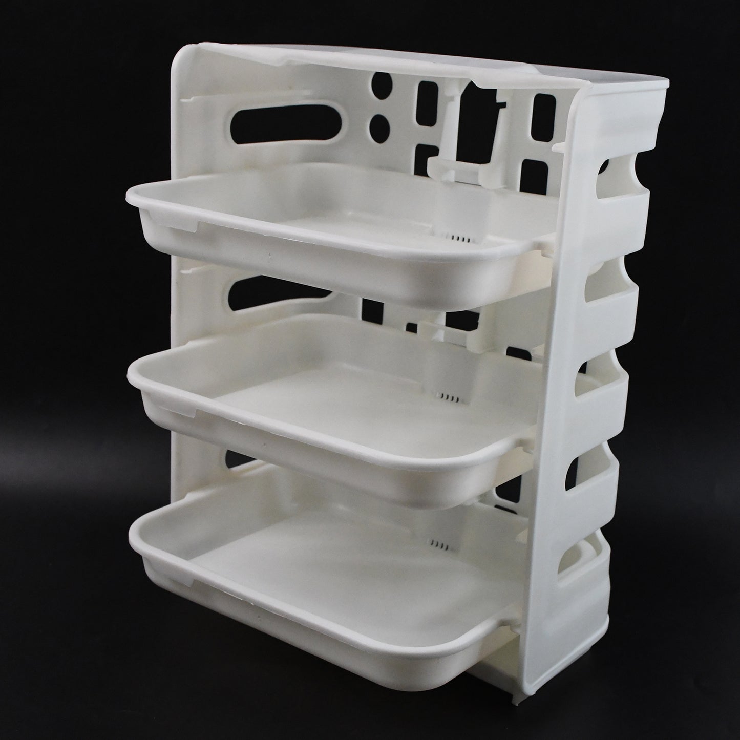 Plastic 3 Layer Wall-mounted Food Organizer Rack (1 Set) - Zidbik