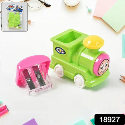 Train Double Hole Pencil Sharpener (1 Pc) - Zidbik