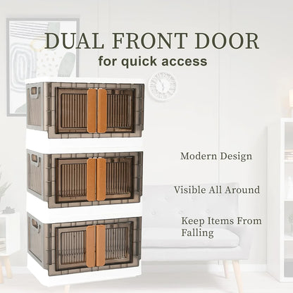 Plastic Folding Wardrobe Storage Organizer (1 Layer 1 Pc) - Zidbik