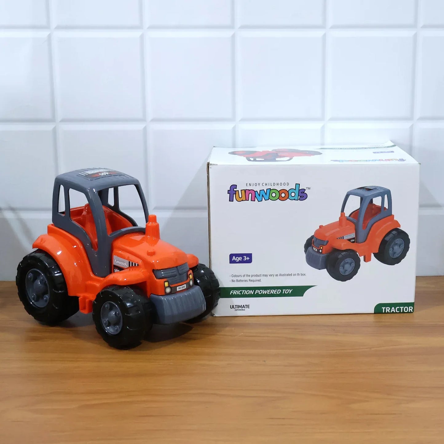 Funwoods Kids Friction Powered Tractor Toy - (1 Pc) - Zidbik