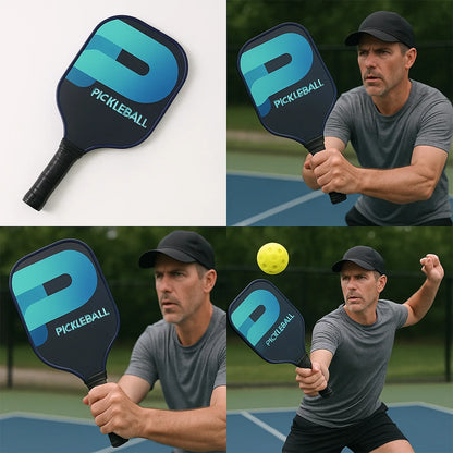 Konex Professional Fiberglass Pickleball Paddle With Cushion Grip Handle - Zidbik