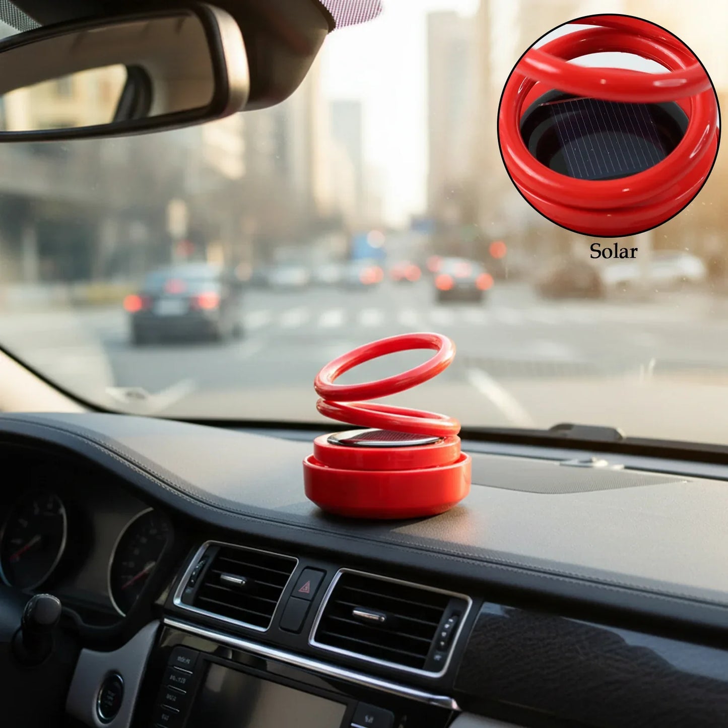 Small Solar Car Aroma Air Freshener (1 Pc) - Zidbik