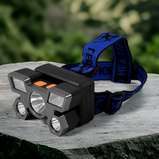5 Led Headlamp Usb Rechargeable Head Light (1 Pc) - Zidbik