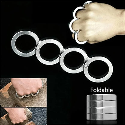 Portable 4 Finger Ring Unique Rotating Folding Ring (1 Set) - Zidbik