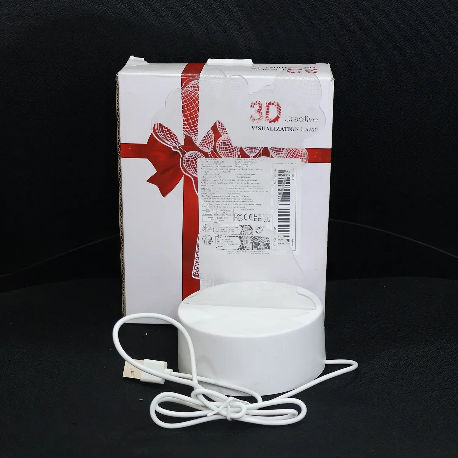 3d Illusion Led Night Lamp With House And Balloons Design - Zidbik
