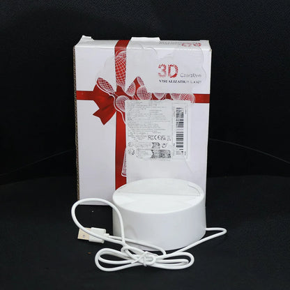 3d Illusion Led Night Lamp With House And Balloons Design - Zidbik