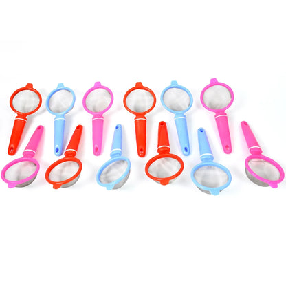 Plastic Multipurpose Tea And Coffee Strainer (Pack Of 12 Pcs) - Zidbik