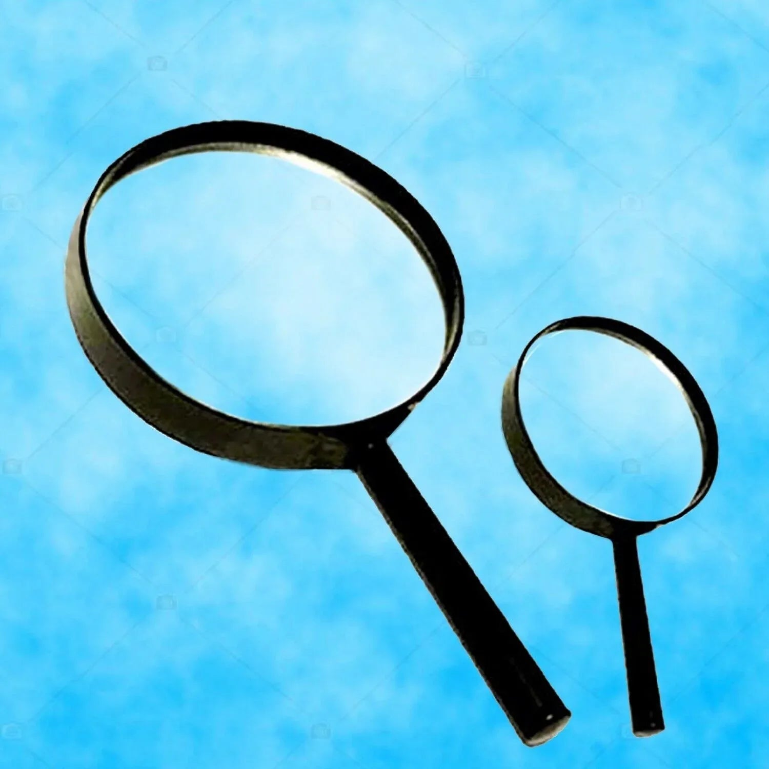 9144 Magnifying Glass Lens - Reading Aid Made Of Glass - Real Glass Magnifying Glass That Can Be Used On Both Sides - Glass Breakage-proof Magnifying Glass Protect Eyes 75mm 50mm (2pc Set) - Zidbik