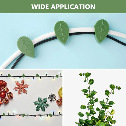 0311 Plant Climbing Wall Fixture Clip Self-adhesive Hook Vines Traction Invisible Stand Green Leaf Plant Clip Garden Wall Clip Plant Support Binding Clip Plants For Indoor Outdoor Decoration (30 Pcs Set) - Zidbik