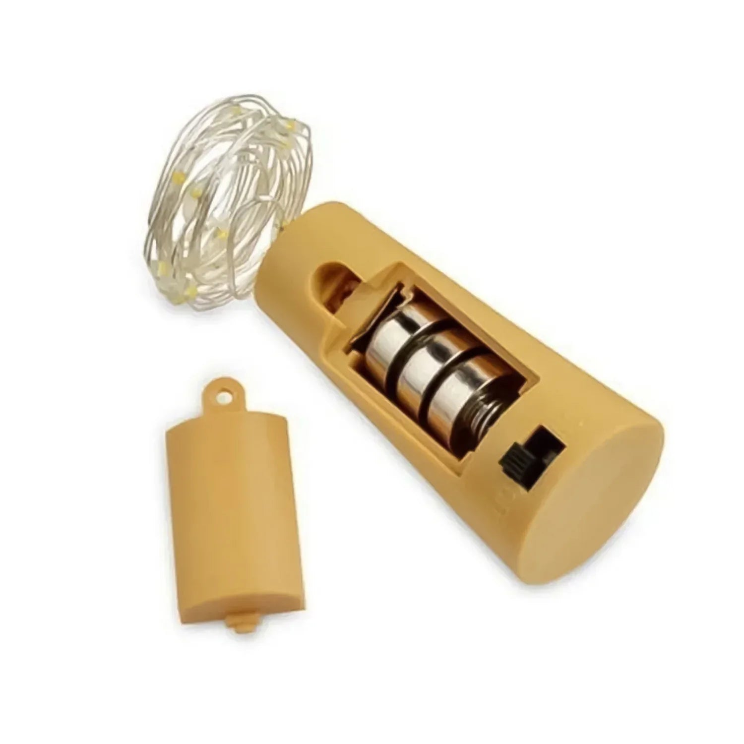 Wine Bottle Cork String Light Multi Led 2m Cable Length Copper Wire Battery Operated (Multicolor Light 1 Pc) - Zidbik