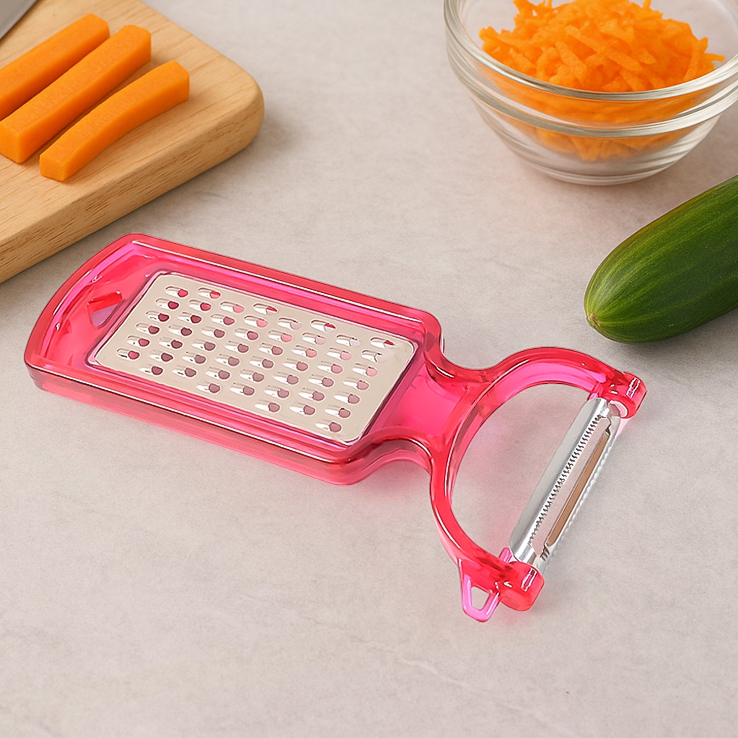 2-in-1 Multifunctional Kitchen Peeler With Grater (1 Pc) - Zidbik