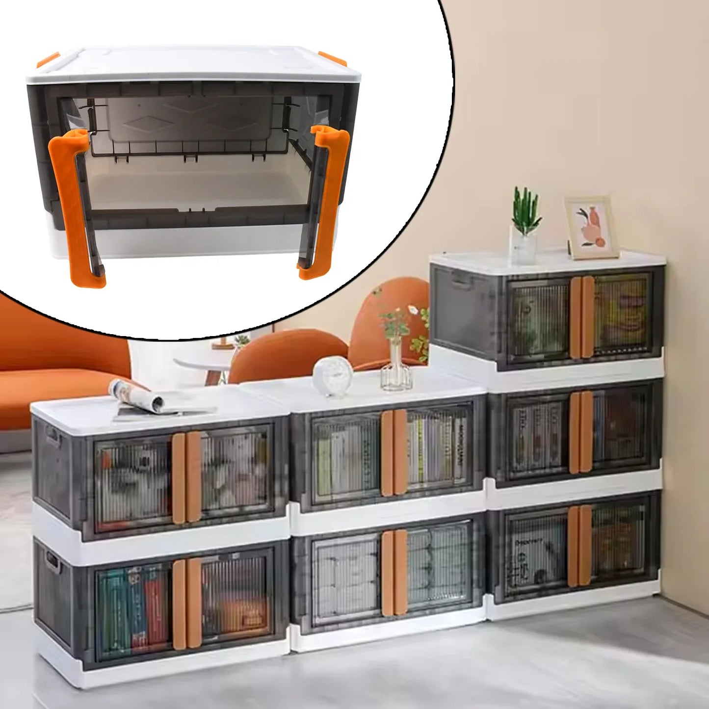 Plastic Folding Wardrobe Storage Organizer (1 Layer 1 Pc) - Zidbik