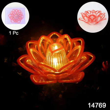 Decorative Lotus Shaped Led Candle Light (1 Pc) - Zidbik