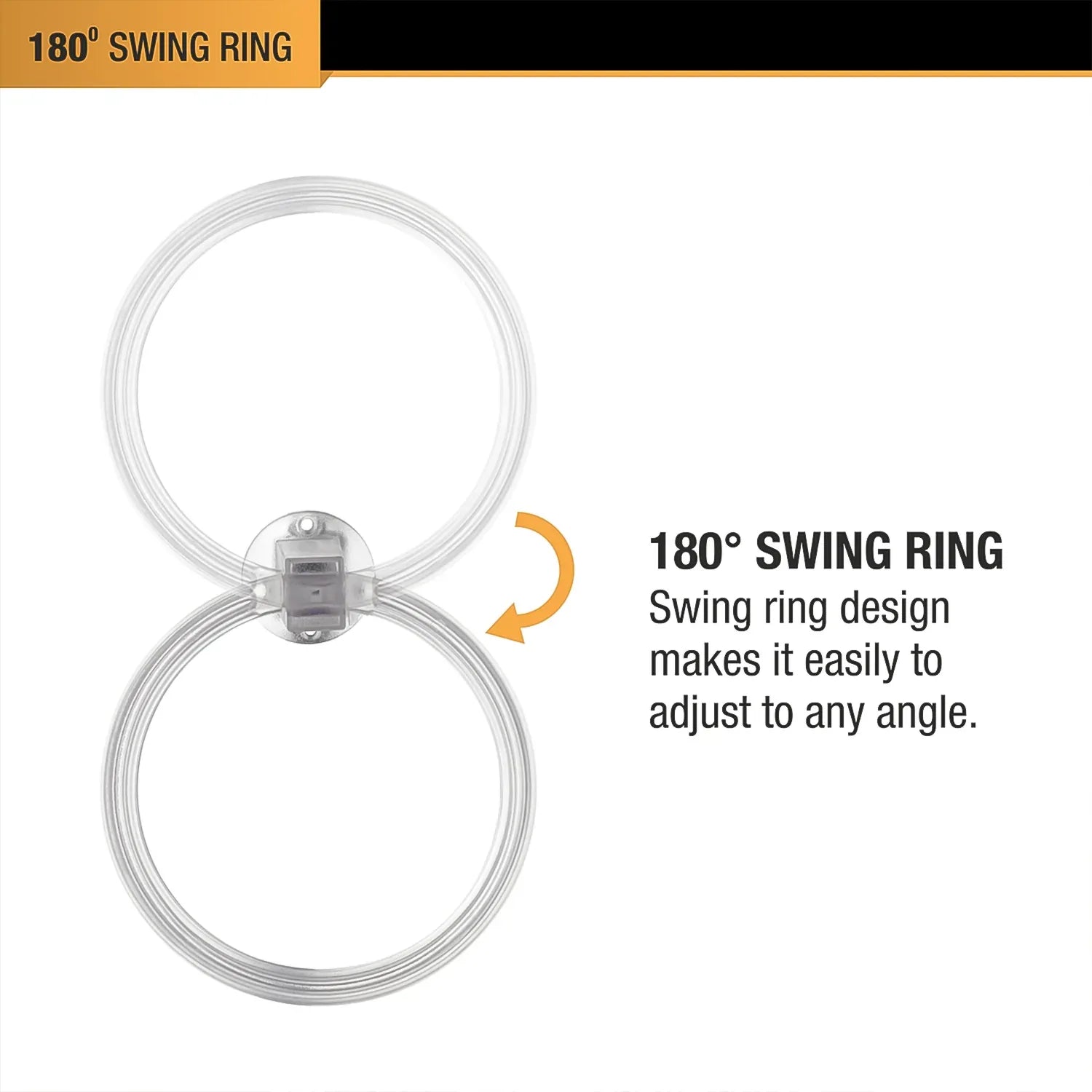 Unbreakable Abs Round Towel Ring Wall Mounted Stand Holder (1 Pc) - Zidbik