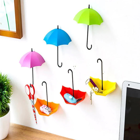 1783 Colourful Umbrella Key Holder - Zidbik