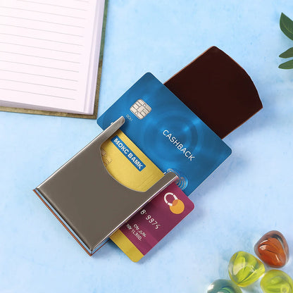 Premium Leather Finish Visiting Card Holder (1 Pc) - Zidbik