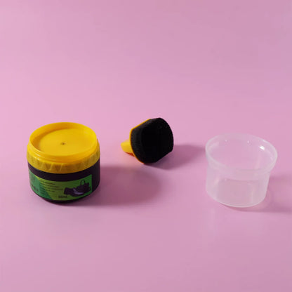Black Shoe Polish Cream With Built-in Sponge Applicator (60 Ml Approx) - Zidbik