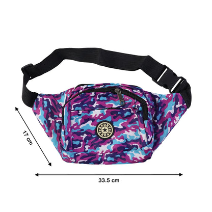 Stylish Camouflage Print Waist Bag (1 Pc) - Zidbik