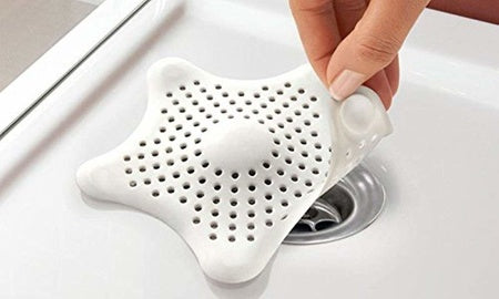 0829 Silicone Star Shaped Sink Filter Bathroom Hair Catcher Drain Strainers For Basin - Zidbik