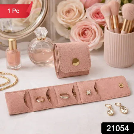 Compact Foldable Jewelry Storage Pouch Wallet (1 Pc) - Zidbik