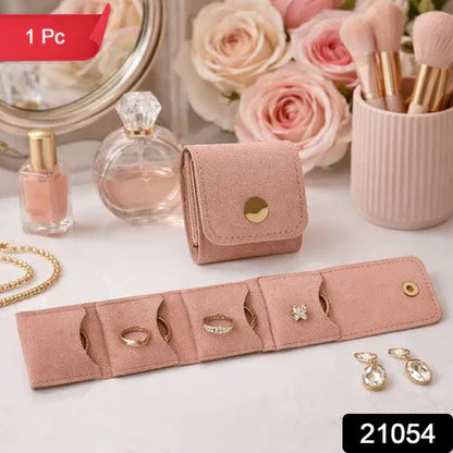 Compact Foldable Jewelry Storage Pouch Wallet (1 Pc) - Zidbik
