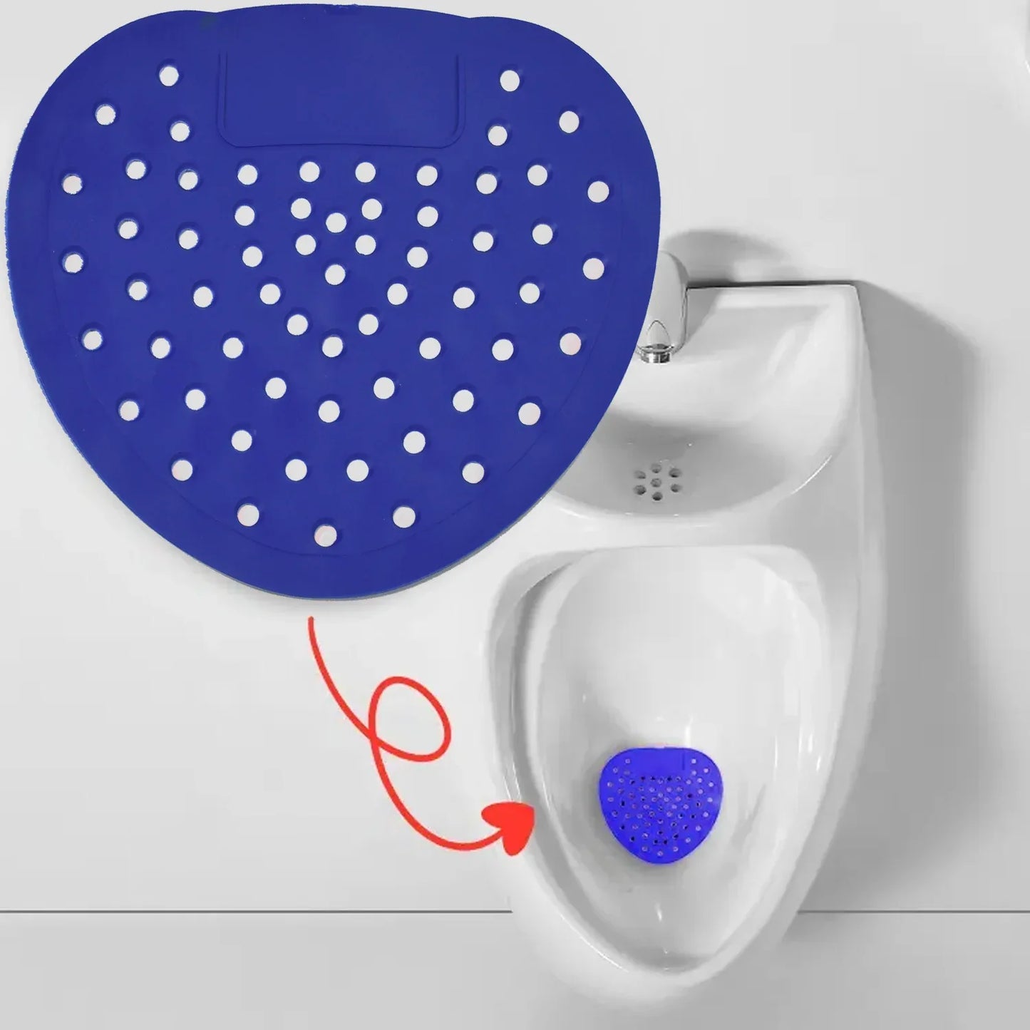 1310a Urinal Screen Deodorizer Scented Urinal Screen Lasting Fragrance Silicone Clean Descaling ( 1 Pc ) - Zidbik