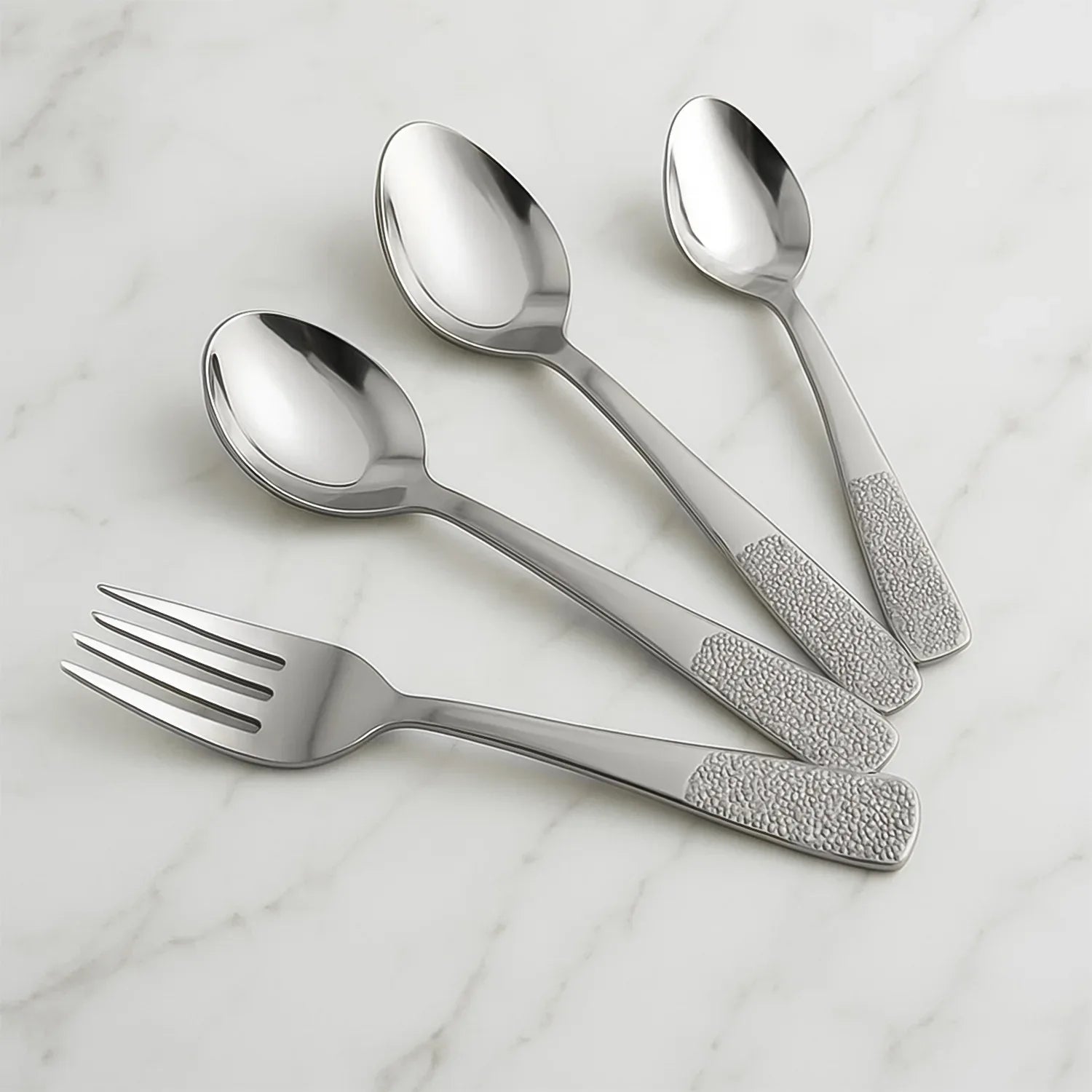 Stainless Steel Cutlery Set With Elegant Storage Stand (24 Pc) - Zidbik