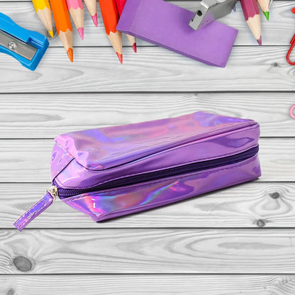 Holographic Shiny Waterproof Travel Cosmetic Pouch (1 Pc) - Zidbik
