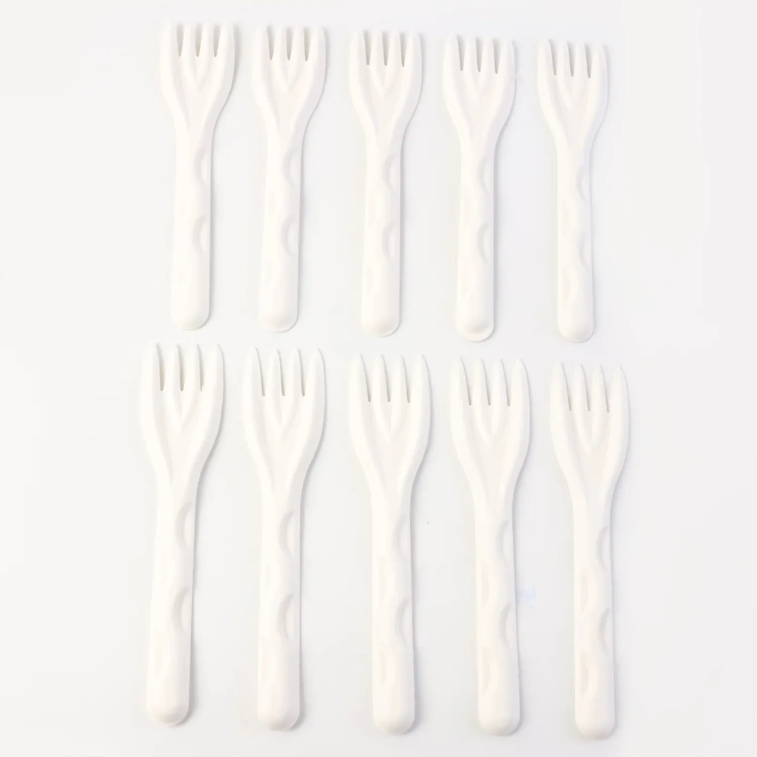 Compostable Bagasse Fork 10 Pcs Pack - Zidbik