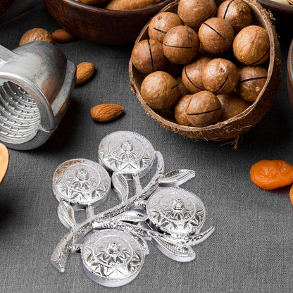 5283 Tree Shape 4 Compartment Mukhwas Dani Serving Tray For Home  Kitchen Use - Zidbik