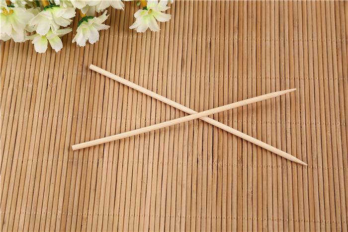 1107 Camping Wooden Color Bamboo Bbq Skewers Barbecue Shish Kabob Sticks Fruit Kebab Meat Party Fountain Bamboo Bbq Sticks Skewers Wooden (30cm) - Zidbik