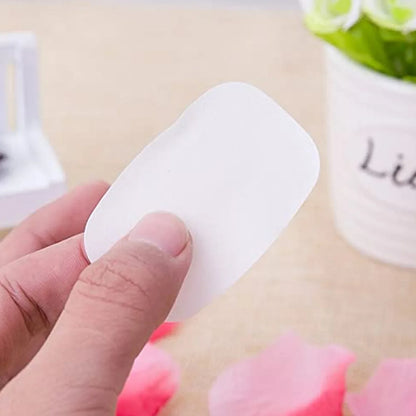 Portable Easy Carry Travel Paper Soap Sheet With Mini Box (20 Sheets In A Pack Approx Mix Color) - Zidbik