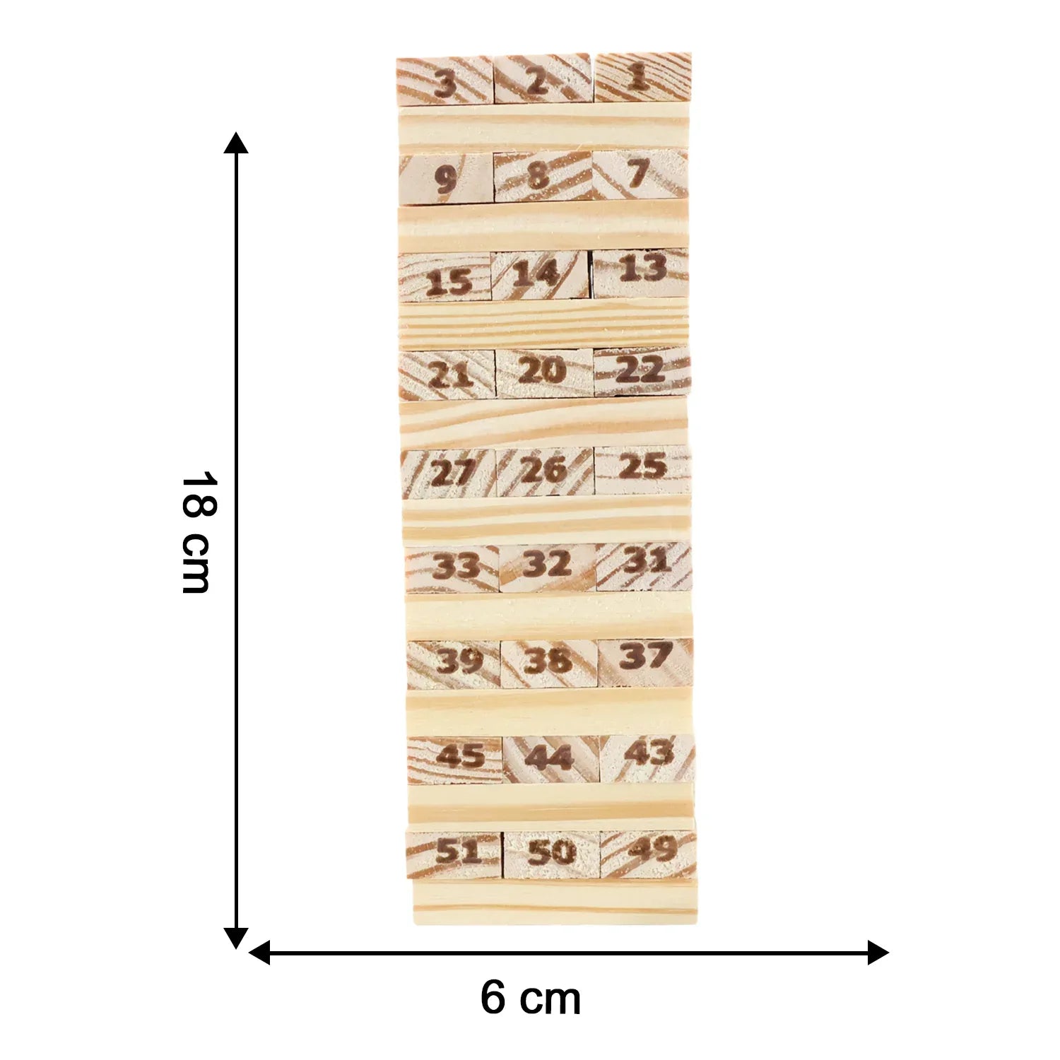 Tumbling Tower Wooden Blocks Game - (Set) - Zidbik