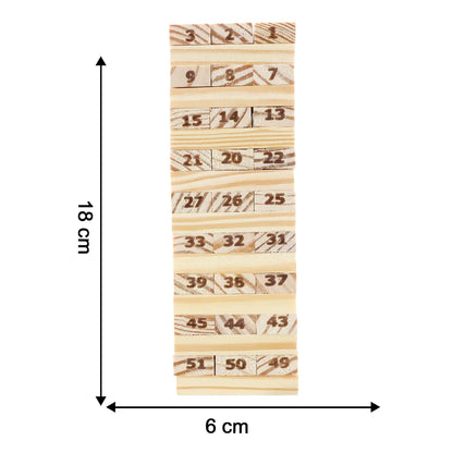 Tumbling Tower Wooden Blocks Game - (Set) - Zidbik