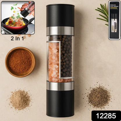 2-in-1 Stainless Steel Salt And Pepper Grinder - Zidbik