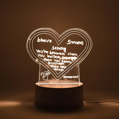 Creative Visualization Lamp 3d Acrylic Decorative Lamp With Pen - Zidbik