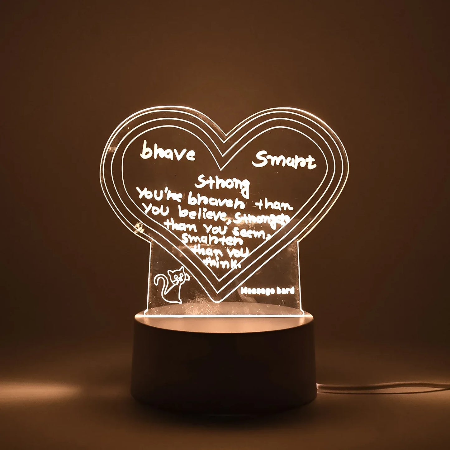 Creative Visualization Lamp 3d Acrylic Decorative Lamp With Pen - Zidbik