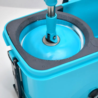 4028 Quick Spin Mop Plastic Spin Bucket Floor Cleaning Easy Wheels Big Bucket Floor Cleaning Mop With Bucket - Zidbik