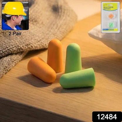 Reusable Noise Reduction Foam Ear Plugs (2 Pair Set) - Zidbik